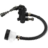 Keenso Motorcycle Rear Brake Pump Master Cylinder Universal Hydraulic Pump with Reservoir for Motorcycle Dirt Bike ATV