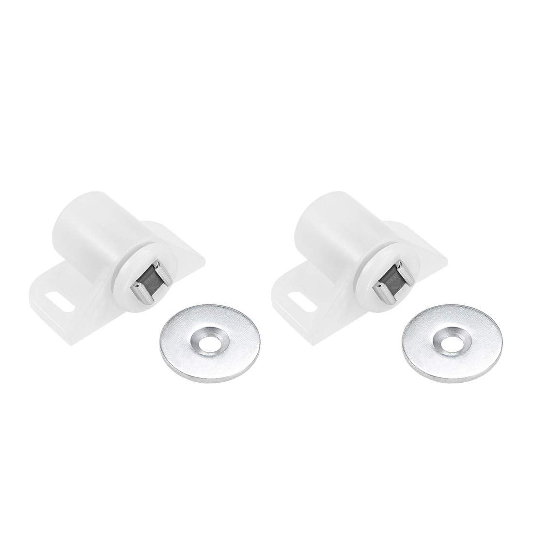 sourcing map Magnetic Latches Catch, Cabinet Door Magnet Latch for Cupboard Closet White 2pcs