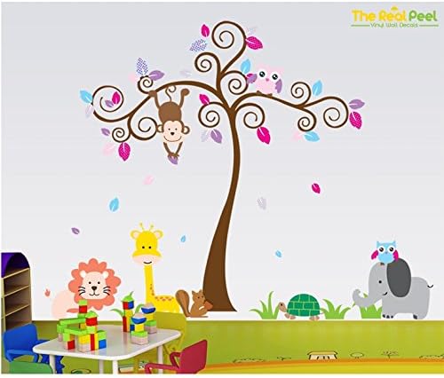 The Real Peel Premium Removable Wall Stickers for Kids Rooms, Nursery, Baby, Boys &amp; Girls Bedroom - Peel &amp; Stick, Large Removable Vinyl Wall Decal Stickers (Fall Festival - XLarge)