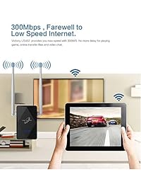 victony WA1200 WiFi Range Extender 1200 Mbps Dual Band repetidor WiFi para 2,4 gHz y 5 GHz con 4 externo 3dBi antenas wifi extender