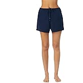 Nautica Womens Sleep Shorts - Mid-Thigh, Lightweight, Breathable Pajama Bottoms - Cotton Knit Jersey Sleepwear and Loungewear