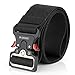YAMATE Men’s Tactical Belt, Military Combat Army Style Equipment Adjustable Heavy Duty Nylon Waist Belt with Quick-Release Wear-resistant Metal Buckle for Men’s Outdoor Training Activities