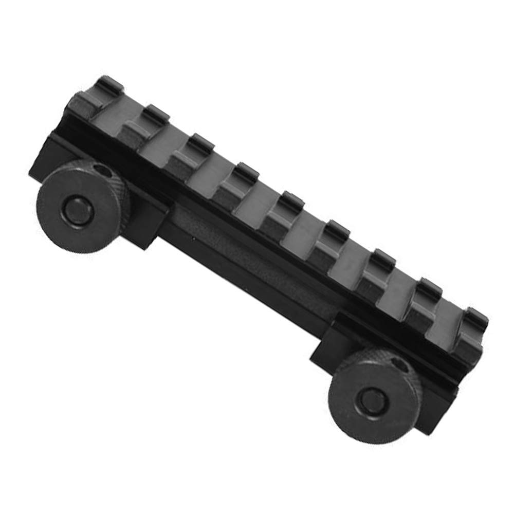 Riser Mount Tactical High Profile Scope Mount Base Riser Weaver Picatinny Rail 20mm Aluminum with 8 Picatinny Rail Slots for Airsoft and Rifle