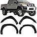 Fender Flares Compatible With 2004-2015 Nissan Titan, Pocket Rivet Style ABS Smooth Wheel Cover Protector Vent Trim by IKON MOTORSPORTS, 2005 2006 2007 2008 2009 2010 2011 2012 2013 2014