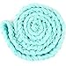 Sunmig Newborn Baby Roving Braid Wool Spinning Fiber Rugs Photography Photo Props (Blue-Green)