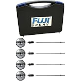 Fuji Spray 7020-2,4,5 and 6 Air Cap Set for M-Model Spray Gun Bundle | Carrying case, fits Semi-PRO and Hobby-PRO models, (5 items)