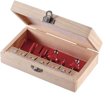 Amazon リリーフ Relief 超硬刃トリマービット 6本組 F6mm軸 木工用ドリルビットセット