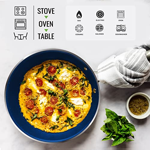 Granitestone 3 Pc Non Stick Frying Pans Set, Nonstick Frying Pans Nonstick 8/10 / 12 Inch Pan