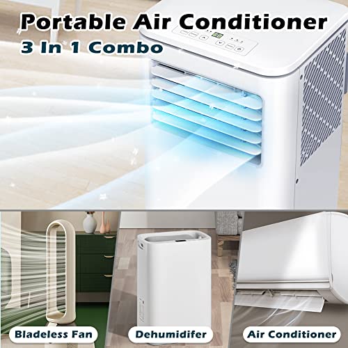 Portable Air Conditioner, 10,000 BTU Portable AC Unit with Dehumidifier
