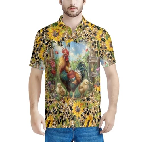HUGS IDEA 3 Button Down Collared Sports Shirts for