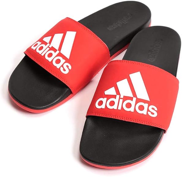 Amazon アディダス サカゼン 大きいサイズ メンズ ロゴ クラウドフォーム スライドサンダル Adilette Cf Logo Red レッド 31 0 Adidas アディダス ファッションサンダル