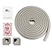 MIU COLOR Table Edge Corner Guards for Baby Safety, Table Edge Cushion Protector for Home Safety with 4 Corners - 16.4 ft Edge(Grey)