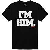 Battle Sports I'm HIM T-Shirt, Adults, Kids | 100% soft cotton for all-day comfort, Double-needle stitched neckline and sleeves, Pre-shrunk true-to-size, Quick-drying