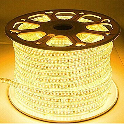 Galaxy Lighting PLastic Water Proof LED Rope Light with Adapter(Warm White, 20 m)