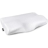 ZAMAT Memory Foam Pillow for Neck Pain Relief, Adjustable Orthopedic Ergonomic Cervical Pillow for Sleeping with Washable Cover, Bed Pillows for Side, Back, Stomach Sleepers
