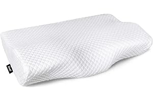 ZAMAT Memory Foam Pillow for Neck Pain Relief, Adjustable Orthopedic Ergonomic Cervical Pillow for Sleeping with Washable Cover, Bed Pillows for Side, Back, Stomach Sleepers