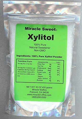 Miracle Sweet - Xylitol - 2 lbs (2 x 1 lb) - Free Standard Shipping!