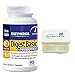 Enzymedica - Digest Basic + Probiotics, Essential Digestive Enzymes with Probiotics, 90 Capsules Bundle with Lumintrail Pill Case