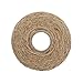 Tenn Well Natural Jute Twine, 2ply 656 Feet Arts and Crafts Jute Rope Industrial Packing Materials Packing String For DIY Crafts, Festive Decoration and Gardening Applications