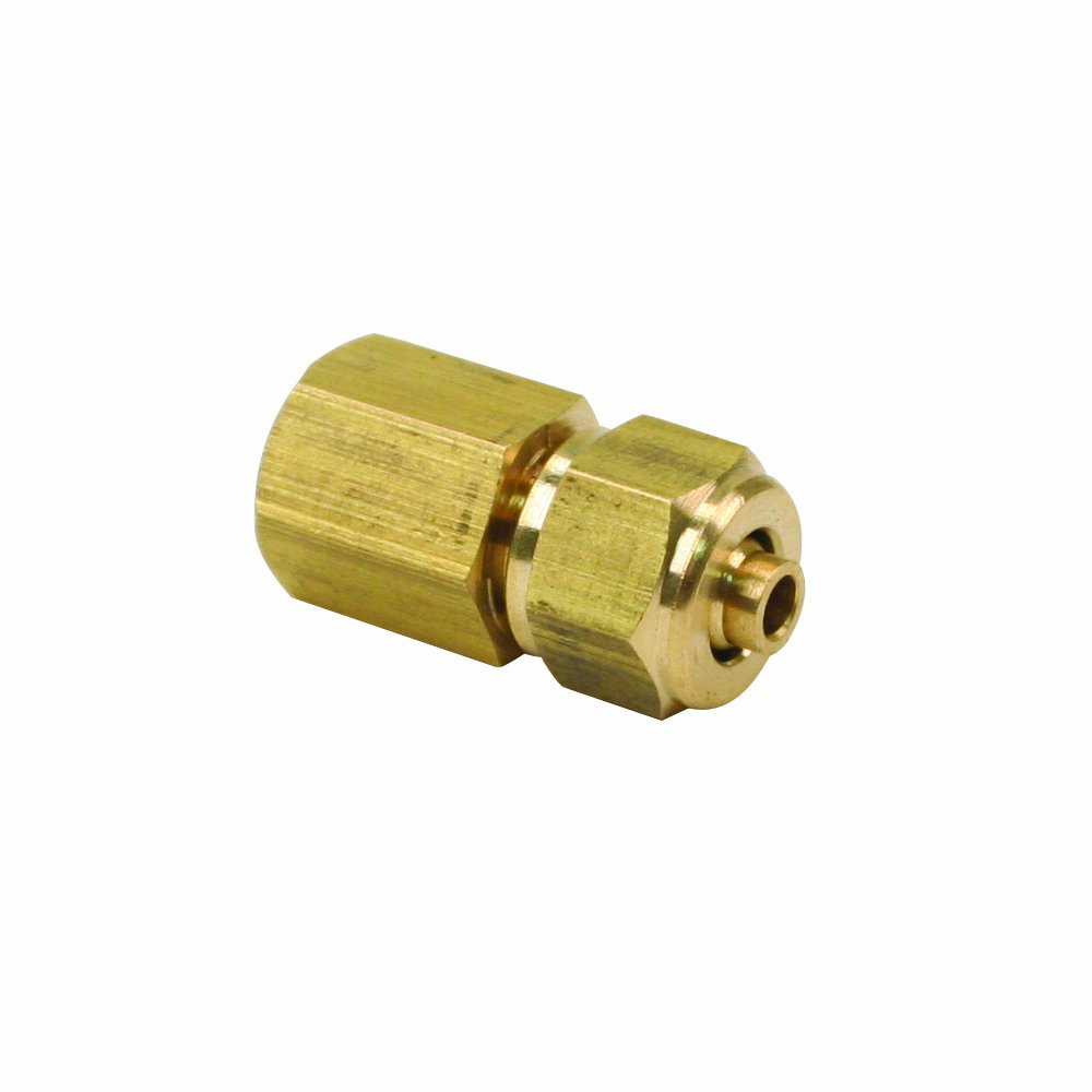 Viair 92838 1/8" Female NPT to 1/4" Compression Fitting for 1/4" Air Line, Gold