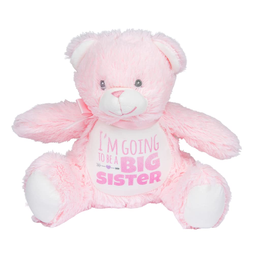 Gorgeous Gift House I'm going to be a Big Sister Pink Teddy Bear - Pregnancy Announcement - New Baby Announcement