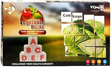 Vegetable Puzzle Blocks by Vijay toys