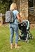 Baby Diaper Bag Backpack by Schmancy Bag - Large Bag for Moms & Dads - Fashionable Diaper Bag - Unisex Gray Color - Adjustable Shoulder & Stroller Straps - 16 Pockets - Changing Pad