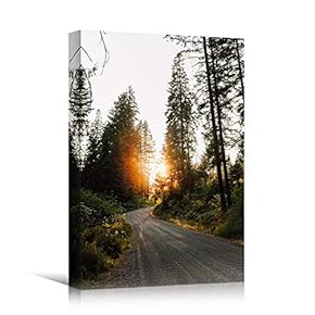 signwin Canvas Wall Art Green Forest Dramatic Forest...
