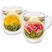 Blooming Tea Flowers - Pomegranate & Pineapple Flowering Teas – Hand-Tied Flowering Tea Balls - Each Tea Blossom Can Be Used Multiple Times (2-Pack)