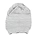 Sandistore Unisex Knit Baggy Beanie Beret Winter Warm Oversized Ski Cap Hat (Grey)