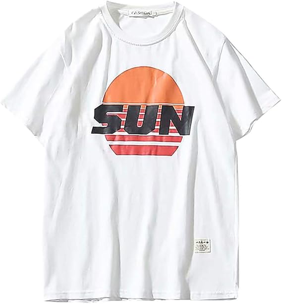 Amazon Co Jp メンズ 服 Hodarey Oネック字母柄 ゆったり Tシャツカジュアル ブラウス日韓風tシャツ メンズ 半袖 おしゃれ トップス大きいサイズ シャツ 若者 気質 流行 半袖 男性 夏服 シンプル 上着 普段着 デート 彼氏 ファッション 夏季対応 腕時計
