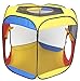 EWONDERWORLD Six Sided Hexagon Twist Play Tent with Ball Stopper & Safety Meshing