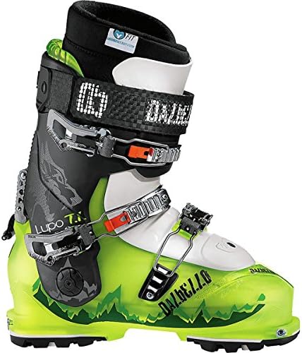 Dalbello Sports Lupo T.I. I.D. Ski Touring Boot Green Fluo Tr/Black, 26.5