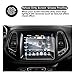 2017 2018 Jeep Compass Uconnect Touch Screen Car Display Navigation Screen Protector, RUIYA HD Clear TEMPERED GLASS Car In-Dash Screen Protective Film (8.4-Inch)