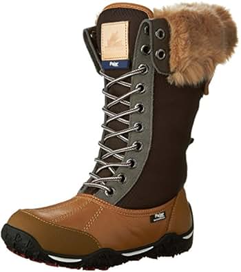 Pajar Canada Women's Genevieve Snow Boots, Honey/Dk Brown