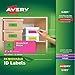 Avery Multipurpose Labels, Removable, Assorted Neon, 2 x 4 Inches, Pack of 120 (6481)
