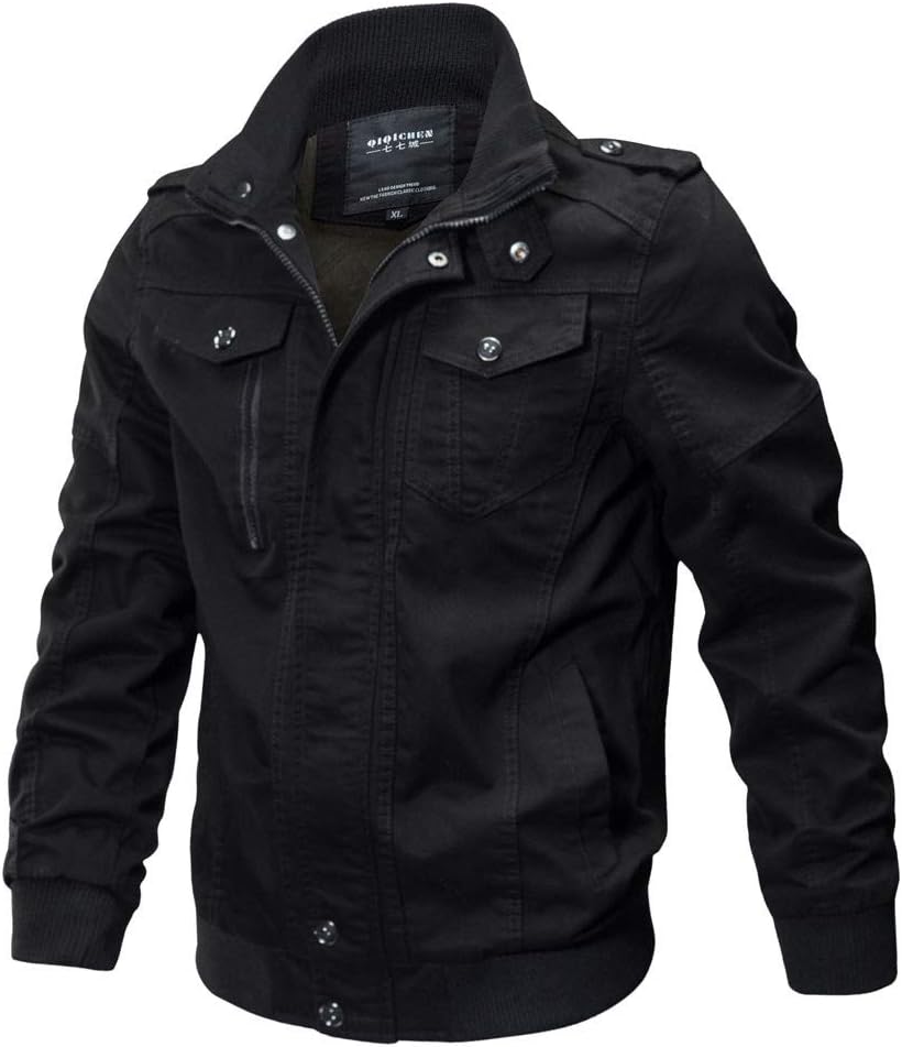 Clearance Men Coat Muranba Plus Size Jacket Military Breathable outerwear