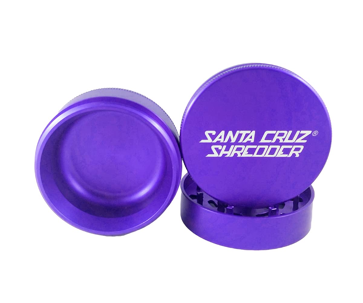 Santa Cruz Shredder Herb Grinder 3 Piece Large 2 3/4" Purple