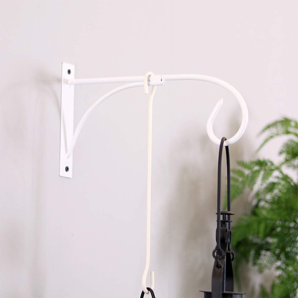 DOITOOL 1PCS Heavy Duty Iron Hanging Plant Bracket Wall Mount Plant Hanger for Hanging Baskets,Wind Chimes - Image 4