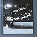 Merry Christmas Window Decorations Decals Stickers Xmas Decor