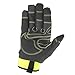 Wells Lamont 7674L High Visibility Synthetic Leather Work Gloves, Large, Lime Green