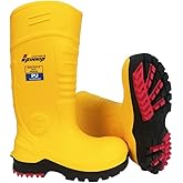 P OCIO PINNIP PU Rubber Work Boots With Steel Toe - Waterproof Anti-slip Mud Rain Boots Hunting Boots ASTM F2413-18 Acid & Oil Resistant Anti-static For Men and Women