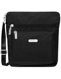 Baggallini Pocket Crossbody Bag With RFID-Protected Wristlet, Black/Sand