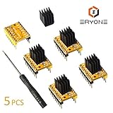 TMC2208 V1.2 3D Printer Stepper Motor Driver Module, Eryone with Heat Sink Screwdriver for 3D Printer Mother Boards Reprap MKS Prusa and More (5pcs/Pack)