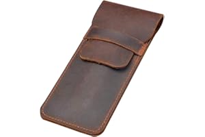 Fountain Pen Case, Compact, Genuine Leather, Pen Case, Pencil Case, Pen Pouch, Pencil Case, Lightweight, Pencil Case, Simple,
