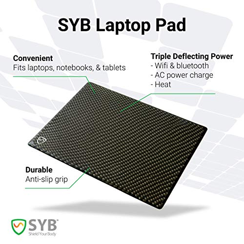 SYB Laptop Pad, EMF Radiation Protection, Cooling RF Blocker Shield
