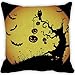Hatop Halloween Pumpkin Square Pillow Cover Cushion Case Pillowcase Zipper Closure (B)