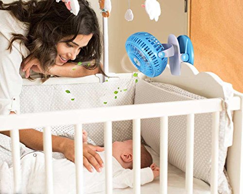 image for MED FAN TOMOTO Mini Battery Operated Clip Fan,Sall Portable Fan Powere