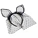Goege Sexy Dot Rabbit Bunny TUTU Ears Lace Gauze Veil Hair Mask
