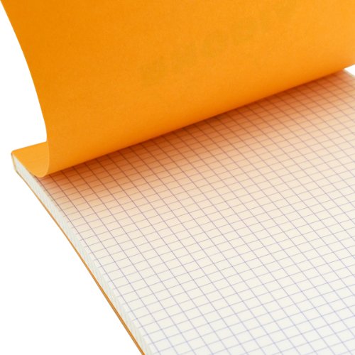 Rhodia Classic Orange Notepad 7.4 x 10.5 cm (2.9 x 4.1 in) Grid 10Pk